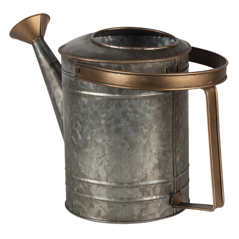 Clayre & Eef Decorative Watering Can 31x14x20 cm Grey Metal