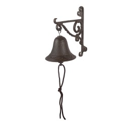 Clayre & Eef Campanello antico 14x11x18 cm Marrone Ferro