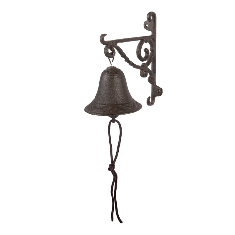 Clayre & Eef Sonnette ancienne 14x11x18 cm Marron Fer