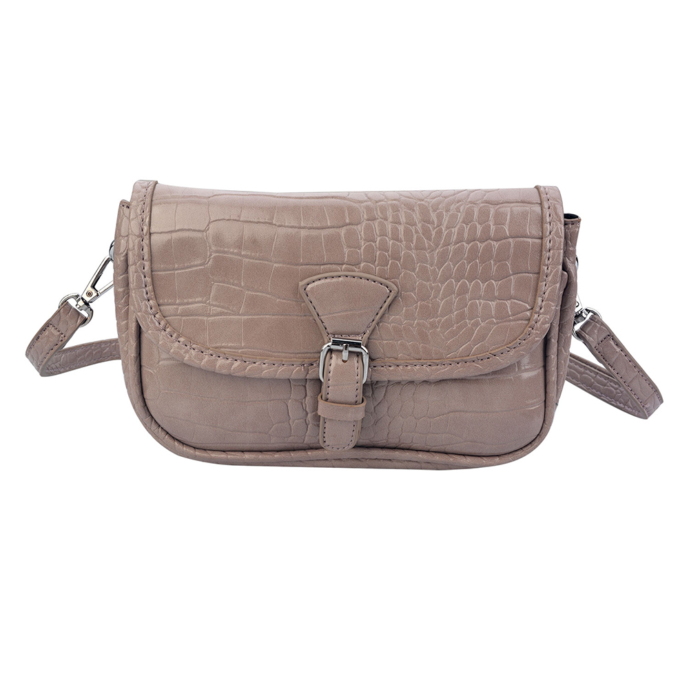 Melady Handtas Dames 14x21 cm Beige Kunststof Slangenleer afbeelding
