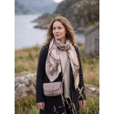 Melady Women's Handbag 14x21 cm Beige Plastic Snake Leather