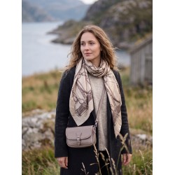 Melady Women's Handbag 14x21 cm Beige Plastic Snake Leather