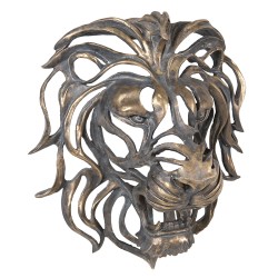 Clayre & Eef Statuetta Leone 42x23x46 cm Marrone Poliresina