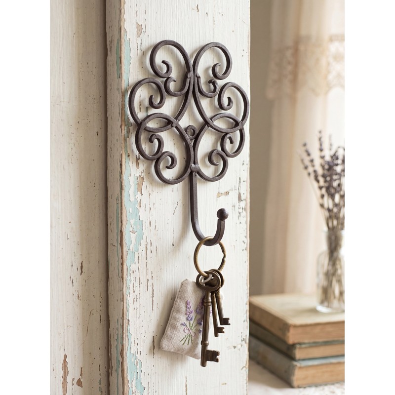 Clayre & Eef Wandhaak 13x5x19 cm Bruin IJzer
