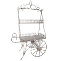 Clayre & Eef Planthouder 131x79x220 cm Wit Bruin Metaal