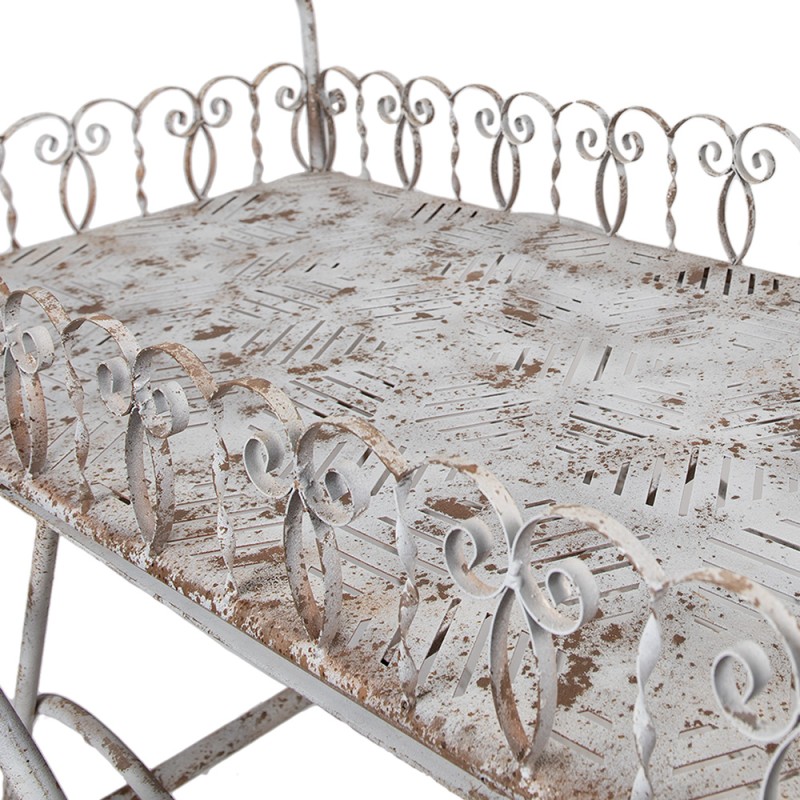 Clayre & Eef Planthouder 131x79x220 cm Wit Bruin Metaal