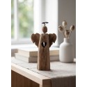 Clayre & Eef Decorative Figurine Angel 22 cm Brown Wood