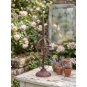 Clayre & Eef Garden Decoration Ø16x61 cm Red Brown Iron