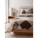 Clayre & Eef Couvertures 230x250 cm Marron Beige Polyester