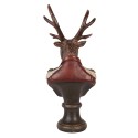 Clayre & Eef Decoratie Beeld Hert 12x10x27 cm Bruin Kunststof