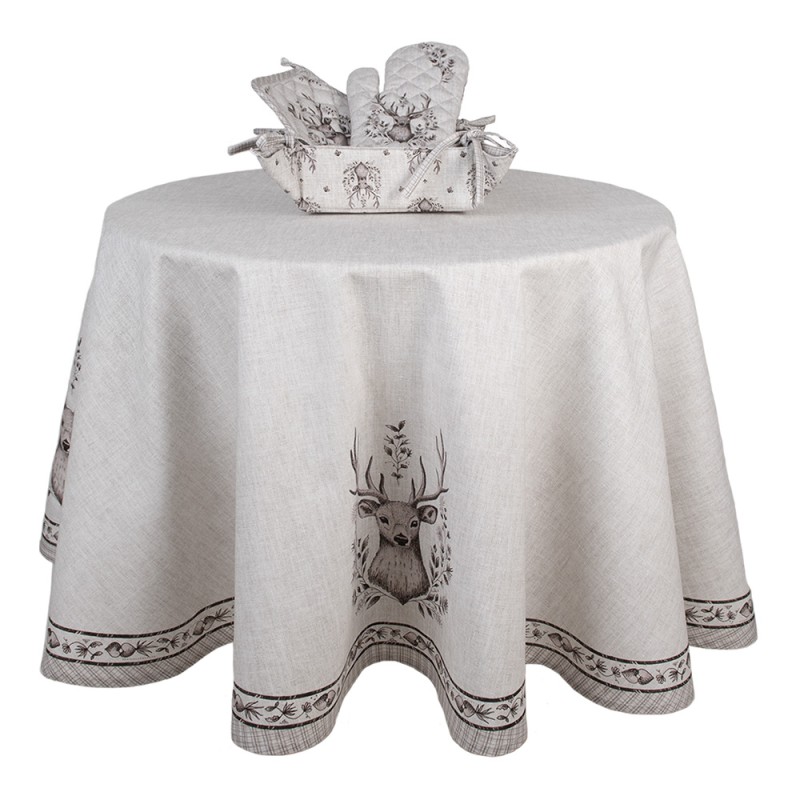 Clayre & Eef Presina da forno 18x30 cm Beige Cotone Cervo