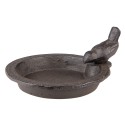 Clayre & Eef Vogelfutterhaus 16x18x9 cm Braun Eisen