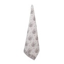 Clayre & Eef Geschirrtuch 50x70 cm Beige Baumwolle Hirsch