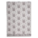 Clayre & Eef Geschirrtuch 50x70 cm Beige Baumwolle Hirsch