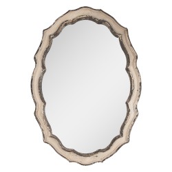 Clayre & Eef Miroir 52x3x75 cm Beige Marron Bois