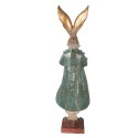 Clayre & Eef Statuetta decorativa Coniglio 14x12x47 cm Color oro Plastica
