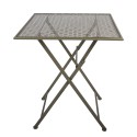 Clayre & Eef Bistroset Bistrotafel Bistrostoel 3-delig 60x60x70 / 50x40x93 cm Groen Metaal