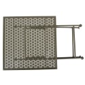 Clayre & Eef Bistroset Bistrotafel Bistrostoel 3-delig 60x60x70 / 50x40x93 cm Groen Metaal
