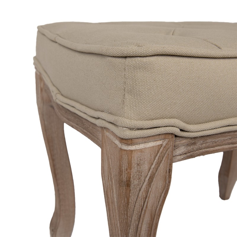 Clayre & Eef Tabouret 50x36x47 cm Marron Beige Bois