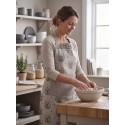 Clayre & Eef Kitchen Apron 70x85 cm Beige Cotton Deer