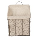 Clayre & Eef Storage Basket 23x9x37 cm Brown Beige Iron