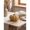 Clayre & Eef Decorazione Zucca Ø 15x10 cm Giallo Ceramica