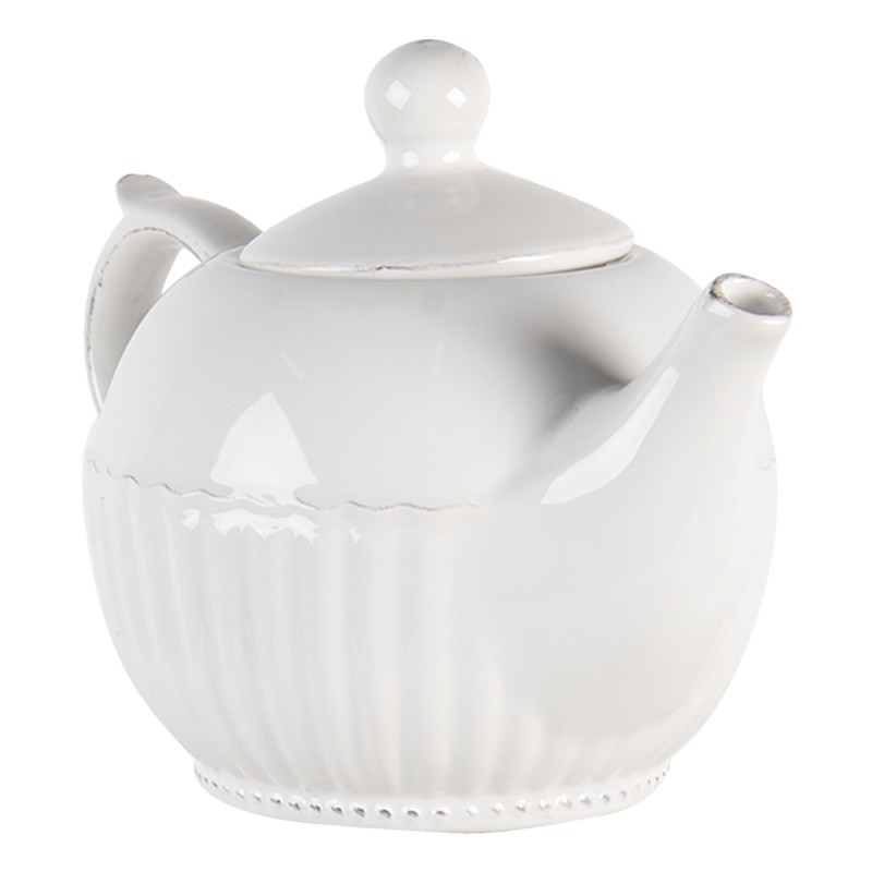 Clayre & Eef Théière 750 ml Blanc Dolomite