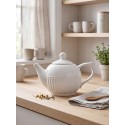 Clayre & Eef Teekanne 750 ml Weiß Dolomit