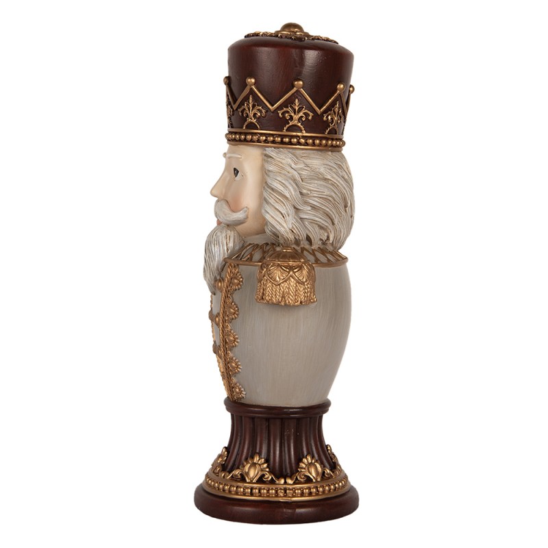Clayre & Eef Christmas Decoration Figurine Nutcracker 16x10x30 cm Brown Plastic