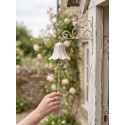 Clayre & Eef Sonnette ancienne 24x10x49 cm Blanc Fer