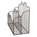 Clayre & Eef Brievenhouder 27x12x22 cm Bruin Metaal