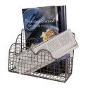 Clayre & Eef Brievenhouder 27x12x22 cm Bruin Metaal