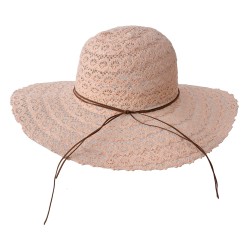 Melady Zonnehoed Kind Ø 58 cm Roze Papierstro