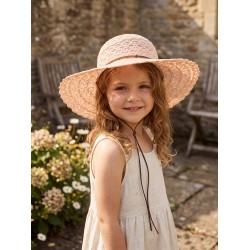 Melady Cappello da Sole Bambino Ø 58 cm Rosa Paglia di carta
