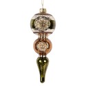Clayre & Eef Boule de Noël Ø 6x17 cm Vert Verre