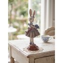 Clayre & Eef Dekorationsfigur Kaninchen 15x14x35 cm Beige Kunststoff