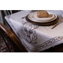 Clayre & Eef Tovaglia 100x100 cm Beige Cotone Cervo