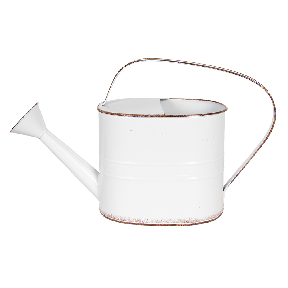 Clayre & Eef Decoratie Gieter 40x14x25 cm Wit Metaal afbeelding