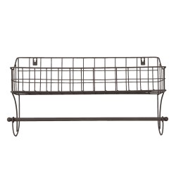 Clayre & Eef Handdoekhouder 44x12x25 cm Bruin IJzer