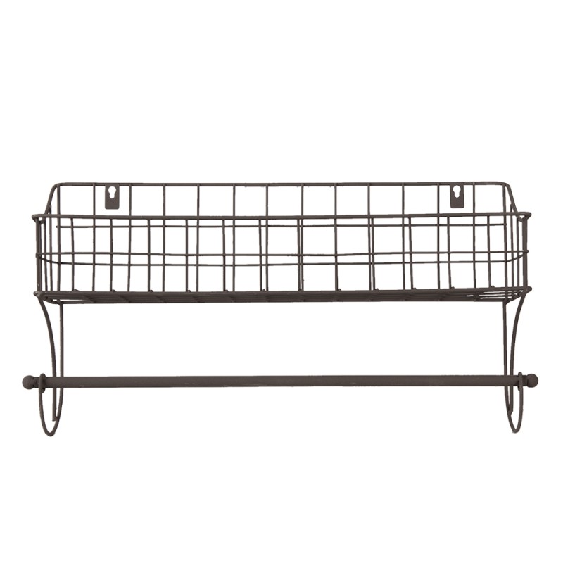 Clayre & Eef Handdoekhouder 44x12x25 cm Bruin IJzer