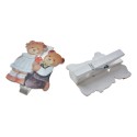 Clayre & Eef Patères décoratives 4x1x5 cm Marron Bois Ours