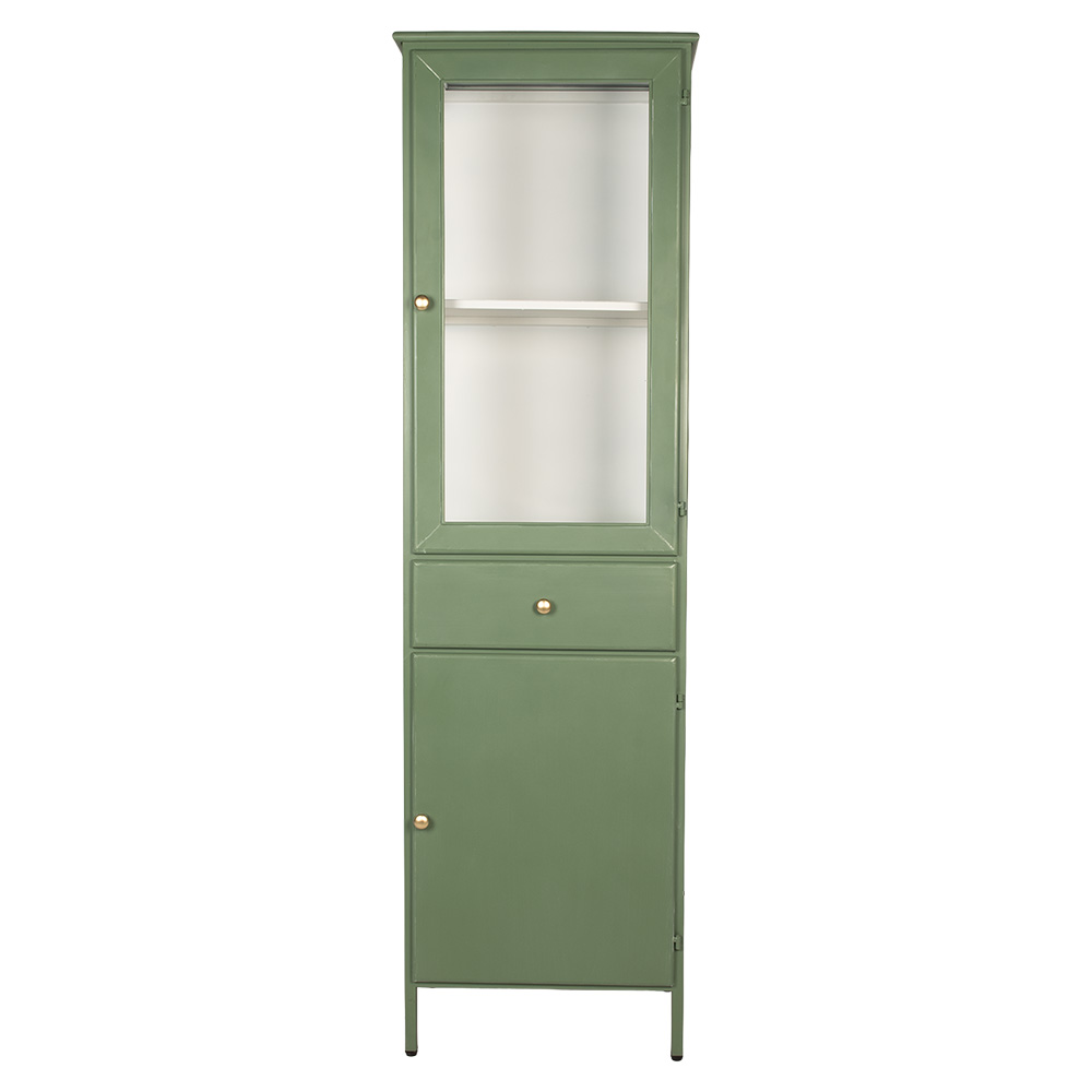 Clayre & Eef Kast 54x42x184 cm Groen Metaal afbeelding