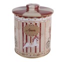 Clayre & Eef Aufbewahrungsdose Ø 15x17 cm Beige Metall