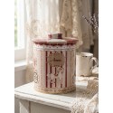 Clayre & Eef Aufbewahrungsdose Ø 15x17 cm Beige Metall