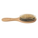 Clayre & Eef Spazzola per capelli 23x8x3 cm Marrone Beige Legno