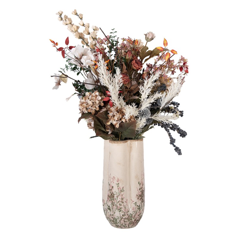 Clayre & Eef Vase Ø 16x36 cm Beige Keramik