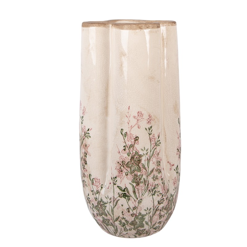 Clayre & Eef Vase Ø 16x36 cm Beige Keramik