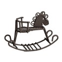 Clayre & Eef Image de décoration Cheval 9x3x6 cm Marron Métal