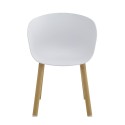 Clayre & Eef Sedie da pranzo 54x51x82 cm Bianco Metallo