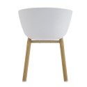 Clayre & Eef Sedie da pranzo 54x51x82 cm Bianco Metallo
